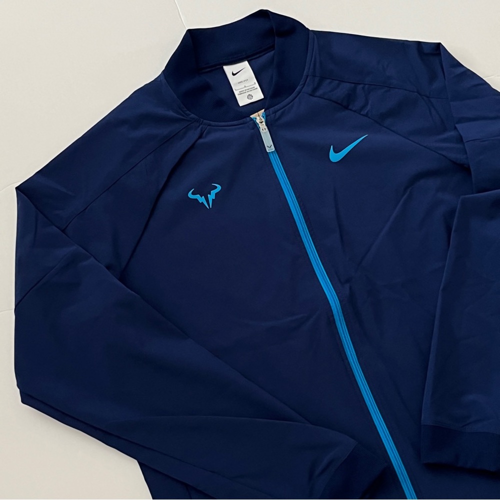 Nike Dri-FIT Rafa Nadal Tennis Jacket Men’s Size Large Blue DV2885-492 $105 NWT - Picture 2 of 8